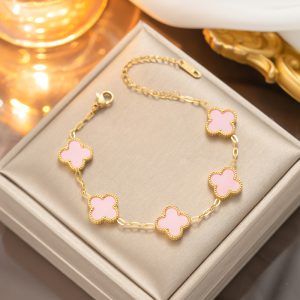 Elegant Four-Leaf Clover Bracelet - Premium Quality Lucky Charm Bracelet