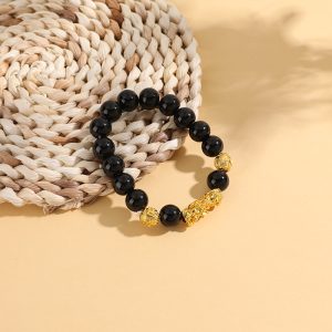 Black Quartz Pixiu Bracelet