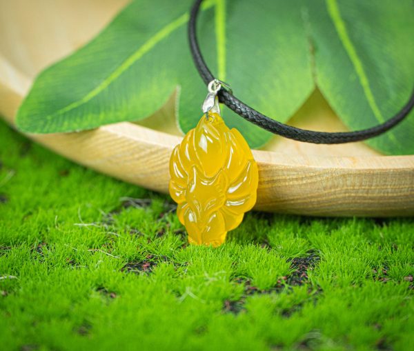 Embrace Abundance with Our Enchanted Agate Fox Pendant