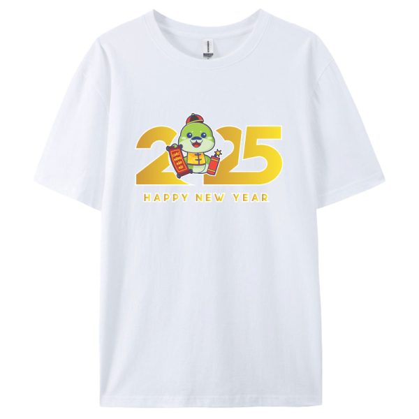 2025 Snake Year Graphic T-Shirt - Unique & Colorful Design