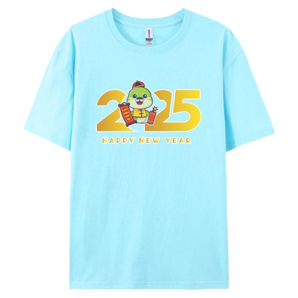 2025 Snake Year Graphic T-Shirt - Unique & Colorful Design