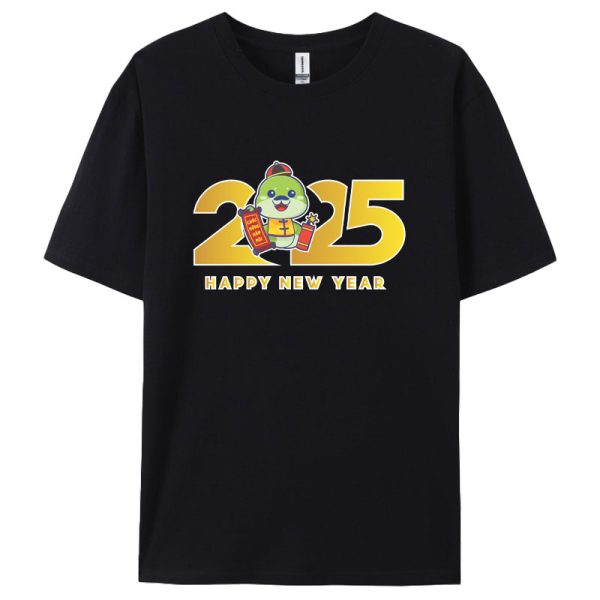 2025 Snake Year Graphic T-Shirt - Unique & Colorful Design