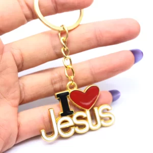 Catholic Keychain 'I Love Jesus': A Small Token of Faith, Love, and Devotion