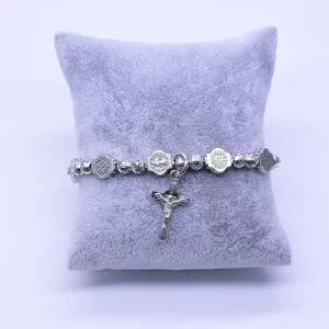 Premium Titanium Catholic Bracelet, Stainless Steel Titanium Rosary Beads: A Timeless Symbol of Faith and Strength