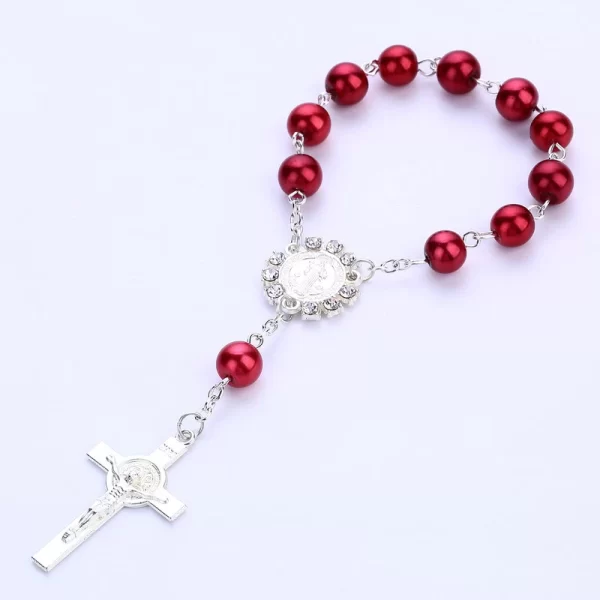 Baby Glass Pearl Baptism Rosary, Mini Rosary Beads, Perfect Gift for Baby: A Timeless Blessing for Your Little One